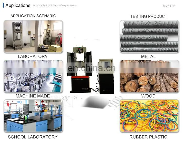 WE-300B tensile testing machine for bolt and metal with computer
