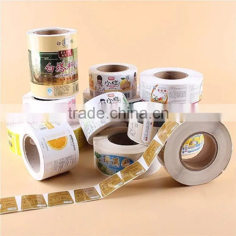 high quality self adhesive custom printing kraft oaoer stickers,kraft paper label for packaging