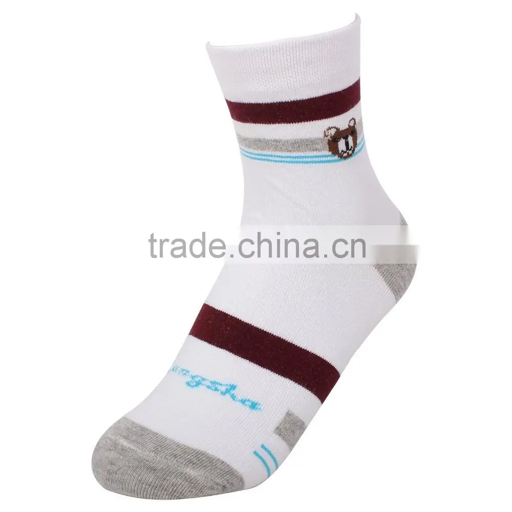 100% cotton children socks with sole pattern