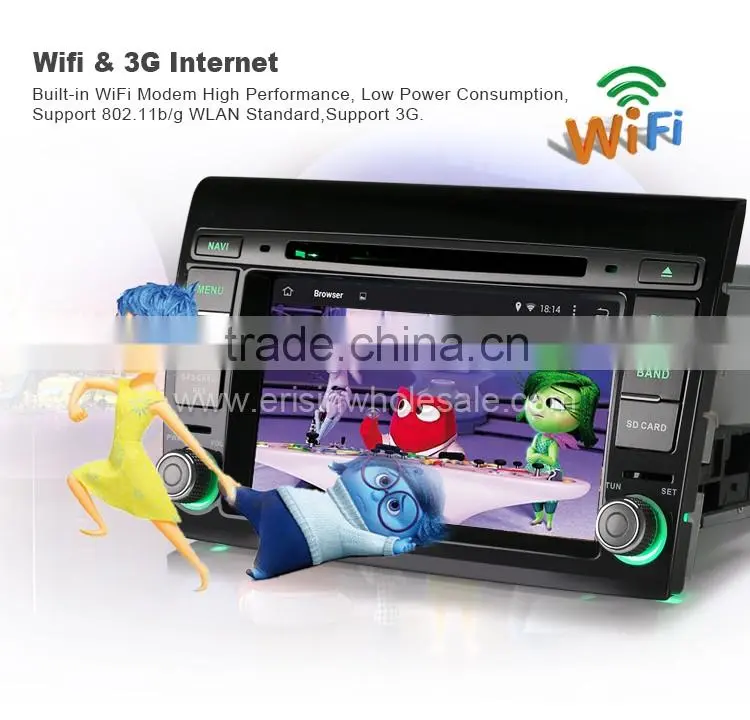 Erisin ES2700F 2 Din 7 inch Car DVD Player with GPS 3G WiFi for FIAT BRAVOD
