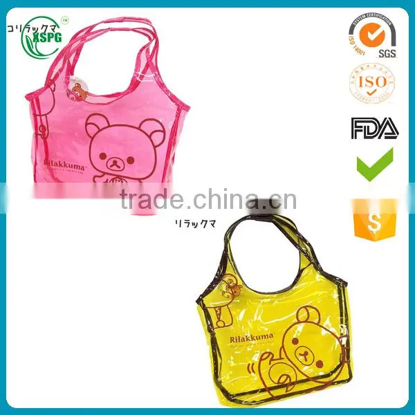 Custom printed shopping use clear tote bags