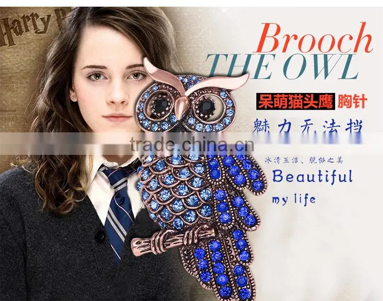 Vintage rhinestone owl brooch,fashion brooches for mens suits
