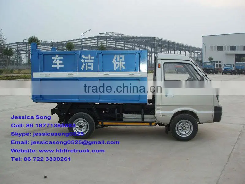 Changan Gasoline engine small garbage truck