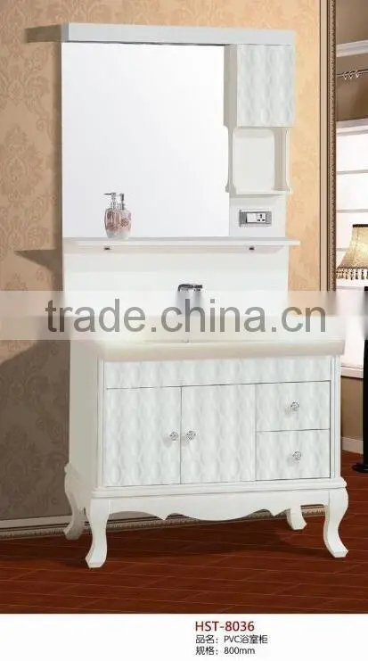 Floor mounted PVC cabinet with Legs