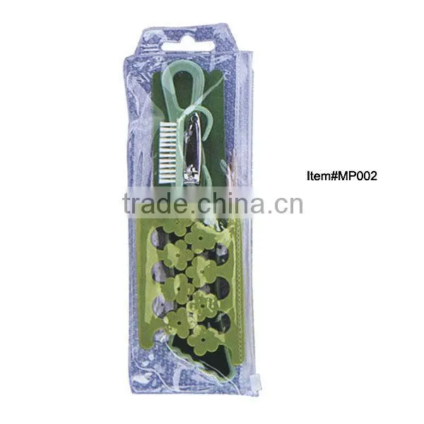 PVC bag pink manicure pedicure instruments