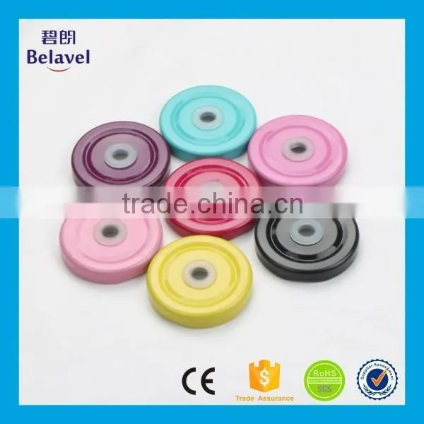 Wholesale tin lid screw top bottle cap metal milk bottle screw cap with hole