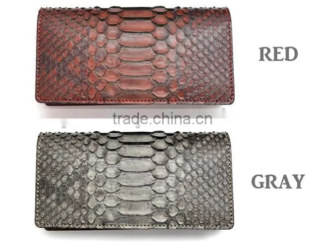Custom Men Luxury Genuine Python Snake Skin Leather Clutch Bag Wallet