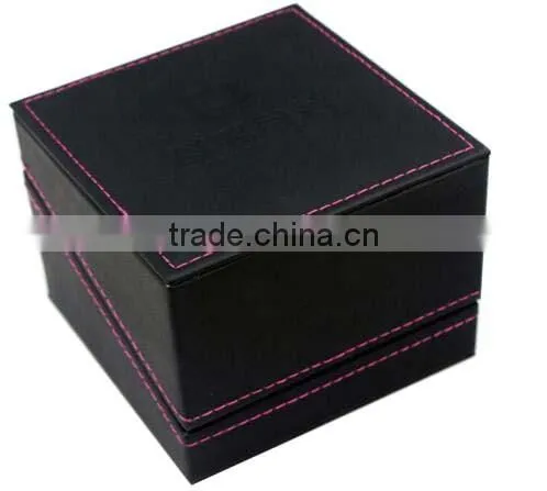 Faux Leather Watch display case, single men watch storage box