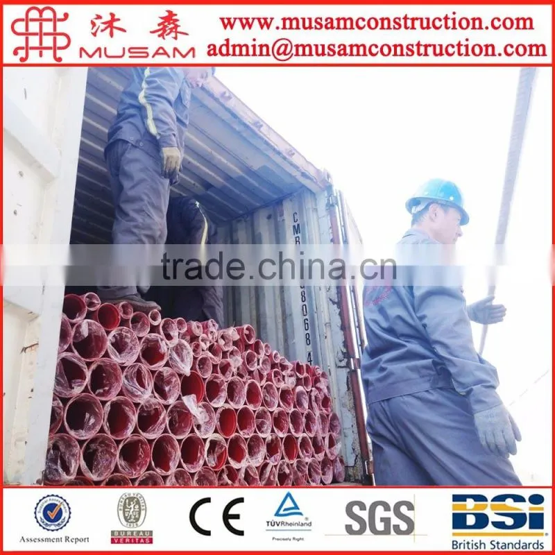 Red Lacquer Grooved Steel Pipe Powder coated for Fire Protection service