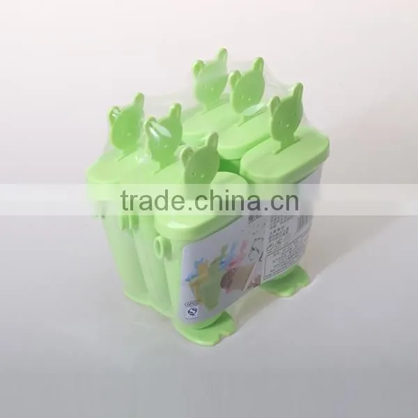 household lovely design plastic ice mold 6pcs/set