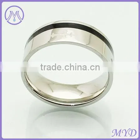 Fashion JewelrY High Quality Two Tones Stainless Steel Finger Ring