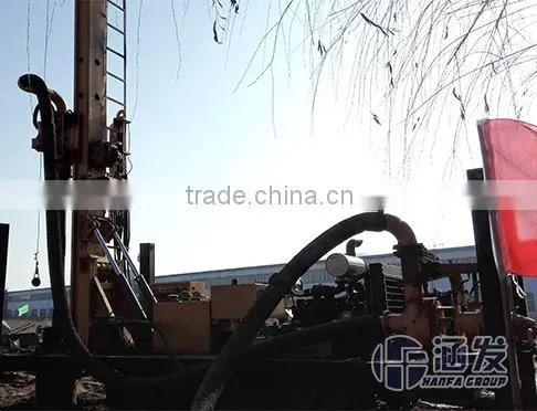 Big Hole Piling Machine on Rocks