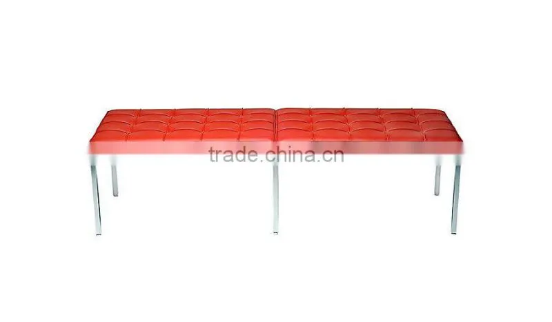 Florence Knoll Bench,Mid-century bench,modern classic genuine leather bench