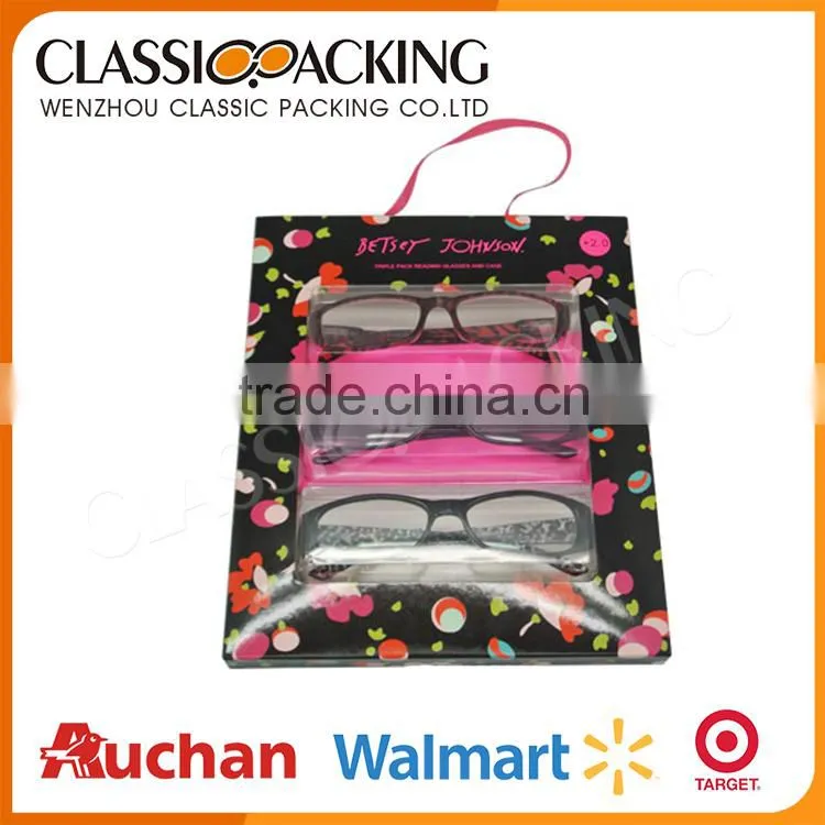 Customized glasses clamshell packaging
