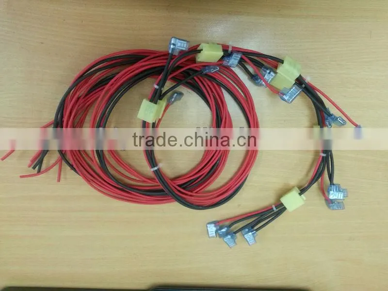XLPE cable 14AWG and XLPE 12AWG cable with 250 connector wire harness