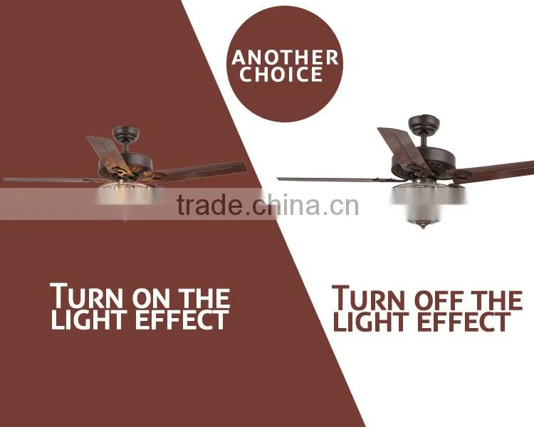 Brown Color Hand Pull Ceiling Fan