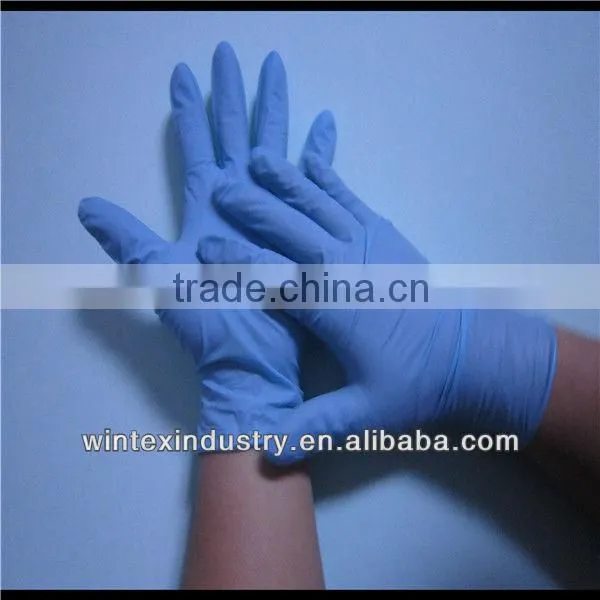 Powder free colored disposable nitrile gloves