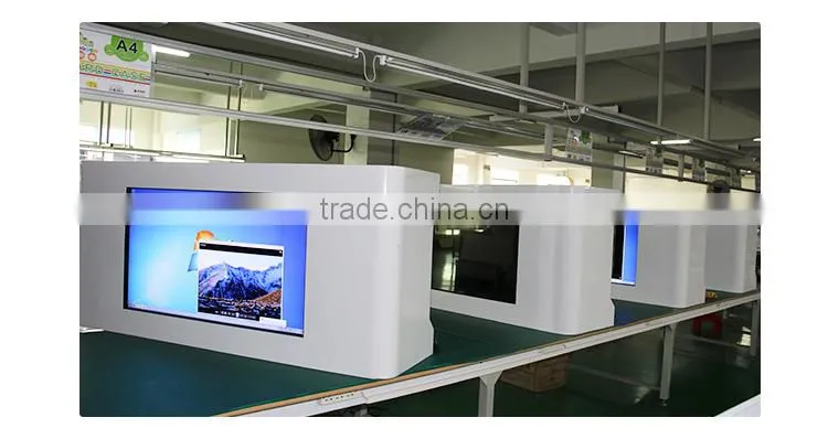 42 inch coffee table style touch screen with wifi led advertising player