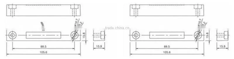 E-5continents 5C-58 garage door magnetic switch alloy zinc case