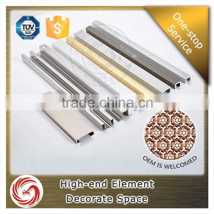 U profile aluminum tile listello trims for tile connection