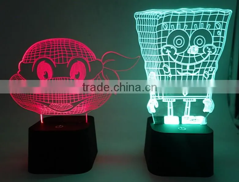Animal Shaped Touching LED Light 3D Effect Mood Light