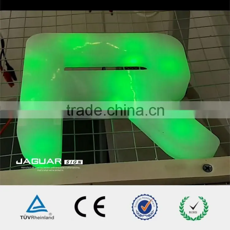 custom made durable outdoor waterproof advertising led lighted letter sign