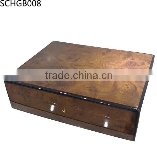 Customized high gloss wooden jewellery box
