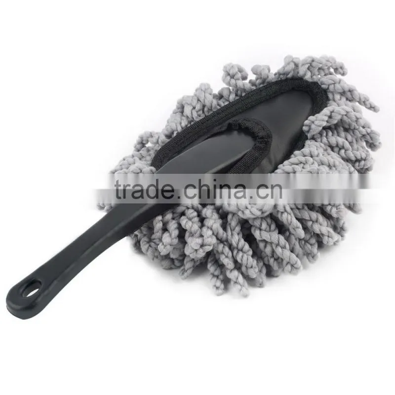 Multi-functional Car Duster Cleaning Dirt Dust Clean care Brushes Dusting Tool Mop Gray