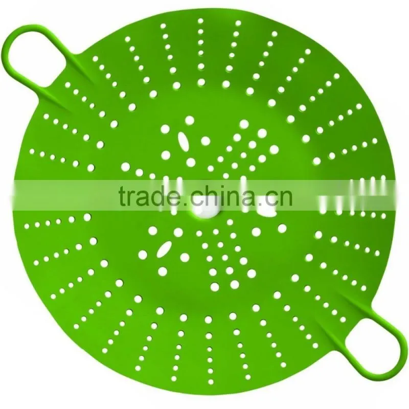 100% food grade silicone steamer lid,silicone steamer mat