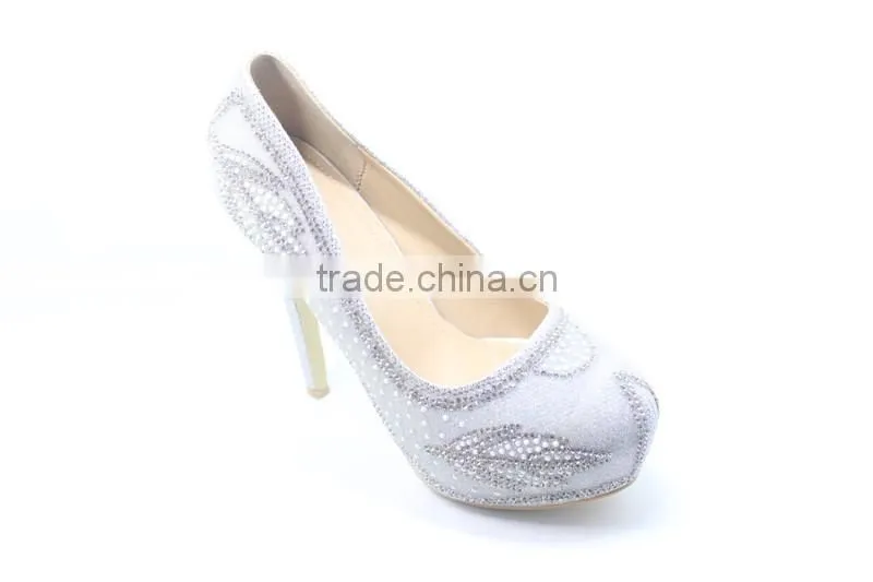 mature italian 160mm high heel silver wedding shoes
