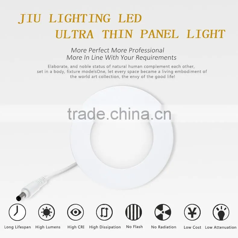 Ultra thin 120mm Recessed LED Ceiling Lights, LED Panel Light, Round Panel Price Wholesale