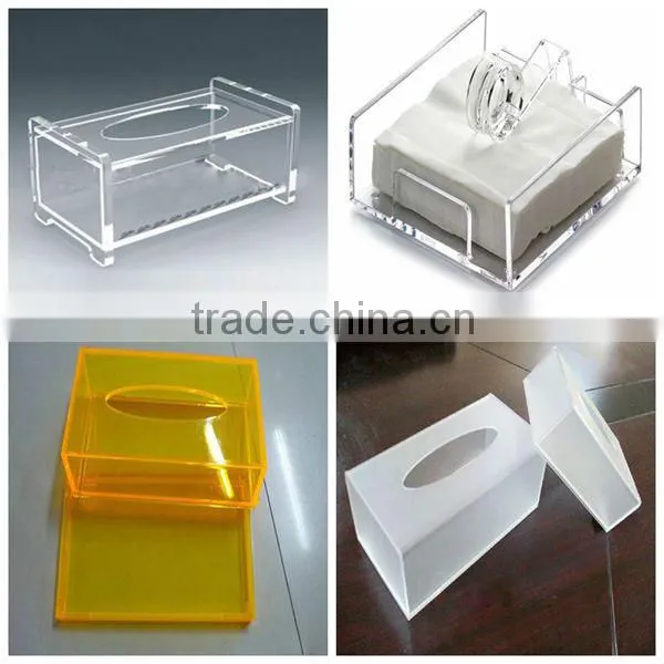 attactive acrylic tissue/napkin box