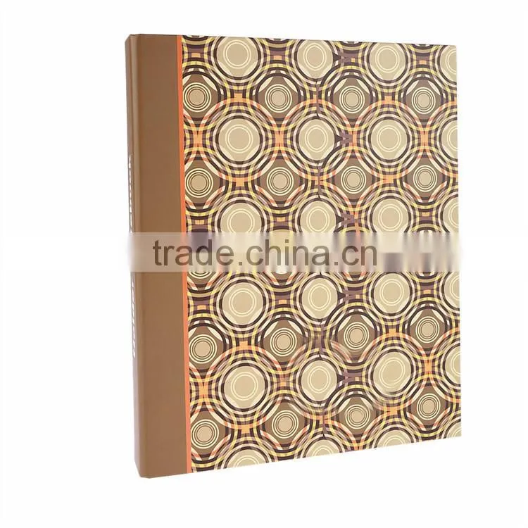 High quality office vertical stripes a4 size paper cardboard hand cover laminationed file folder