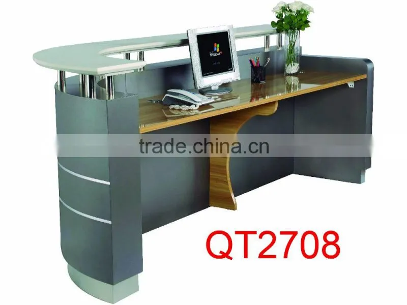 high quality curved shape hospital reception desk factory sell directly QT2708