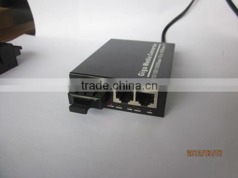 3 ports Gigabit Ethernet Optical Fiber Switch