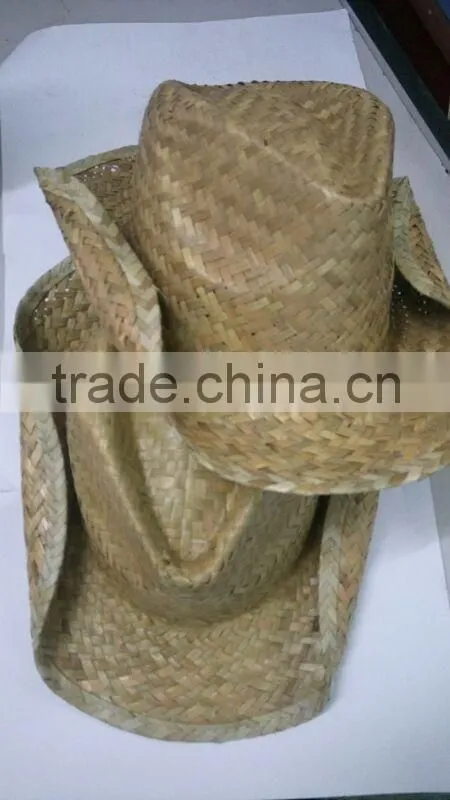 2016 Vietnam Promotional Palm Leaf Hat/ Cowboy Straw Hat for going beach
