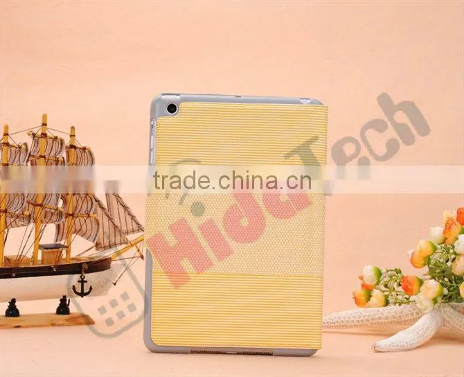 Wholesale Fashion Buckle Case for iPad Mini,Fashion 3 Fold Buckle Book Style Leather Case for iPad Mini