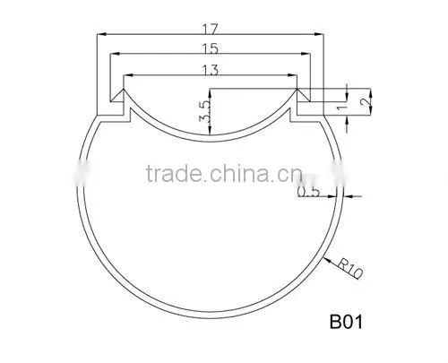 Aluminum light parts,light fittings, tube accessories