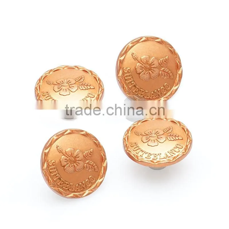 High Grade Copper Custom Made Clothing Button