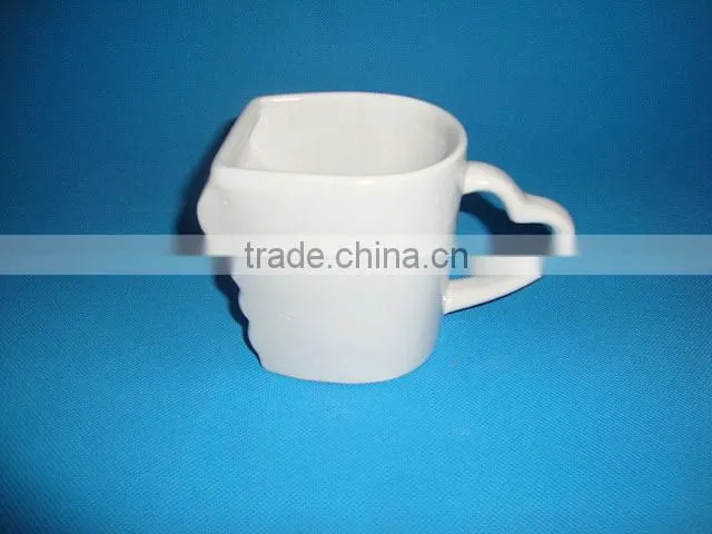 Porcelain Special Shape White Mug