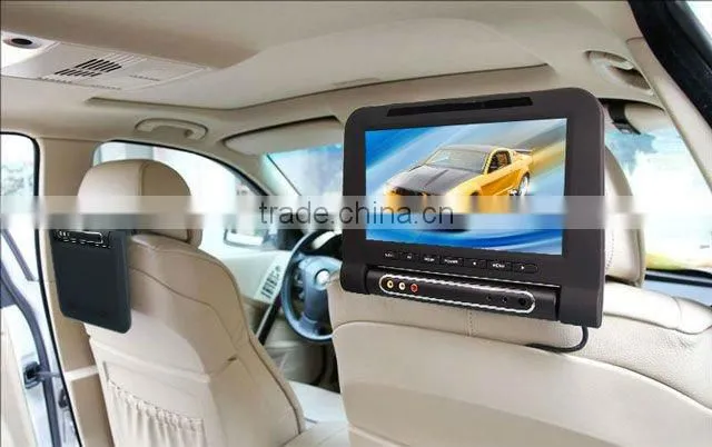 9 inch LED DC12V Power 400p Dingital Panel car headrest Monitor