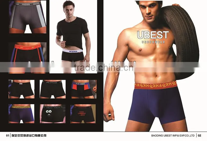 Custom underwear for man, bulk custom underwear, 95%cotton 5%elastic man underwear male boxer