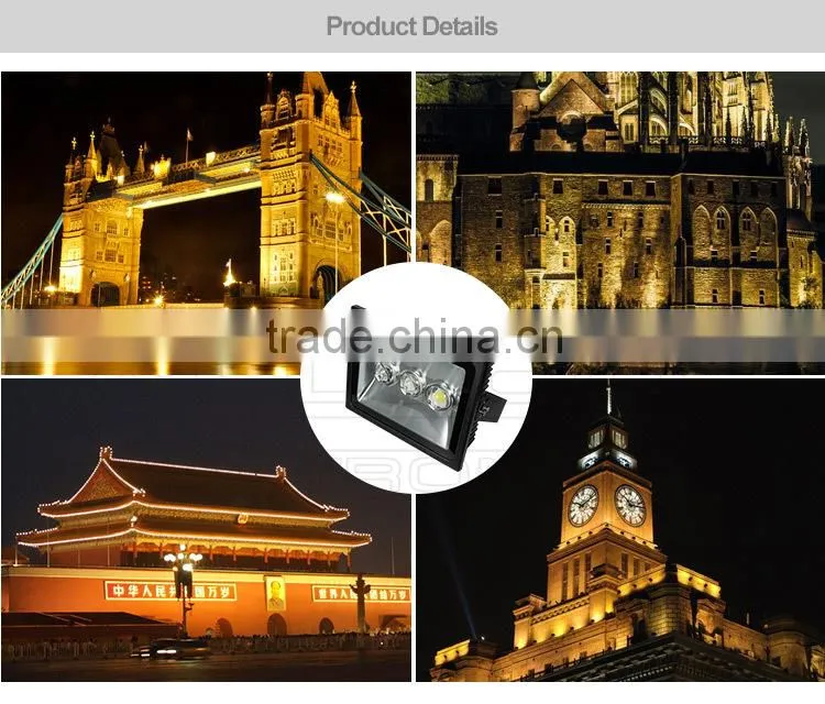 IP67 Waterproof aluminum cob 150w dmx led flood light