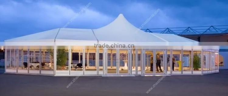 Aluminium frame high peak frame tent with accessories
