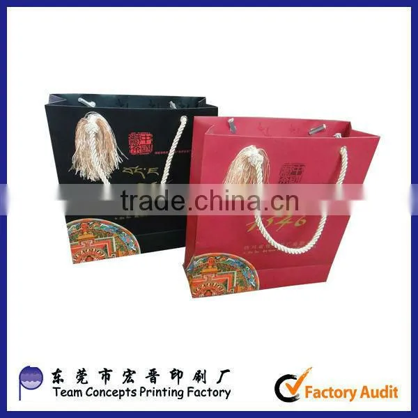 cheap PP handle paper shopping bags
