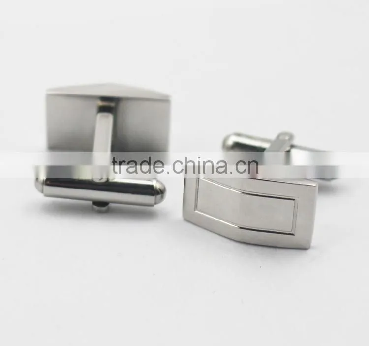 Factory bulk sale 316L stainless steel top quality cufflink clasps cufflink base