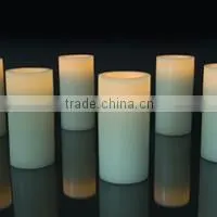 D80*H80mm paraffin pillar electronic swinging Christmas LED candles gifts