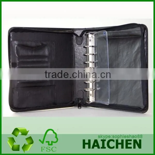 A4 EXECUTIVE CONFERENCE FOLDER ZIPPED CALCULATOR WITH NOTEPAD 4D RING BINDER [