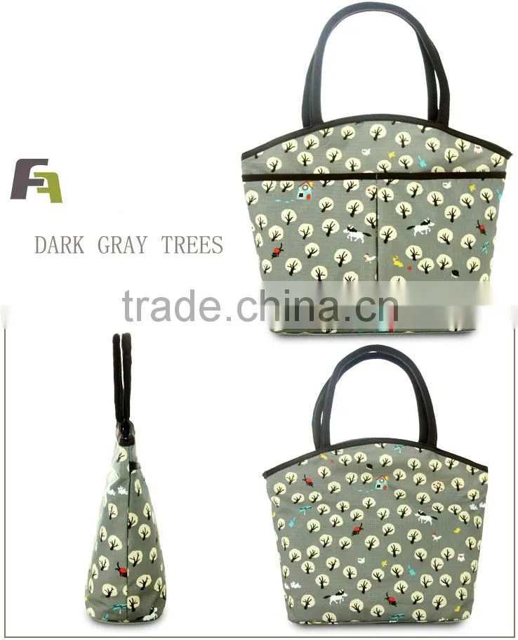 European and American style printing women handbag factories in china