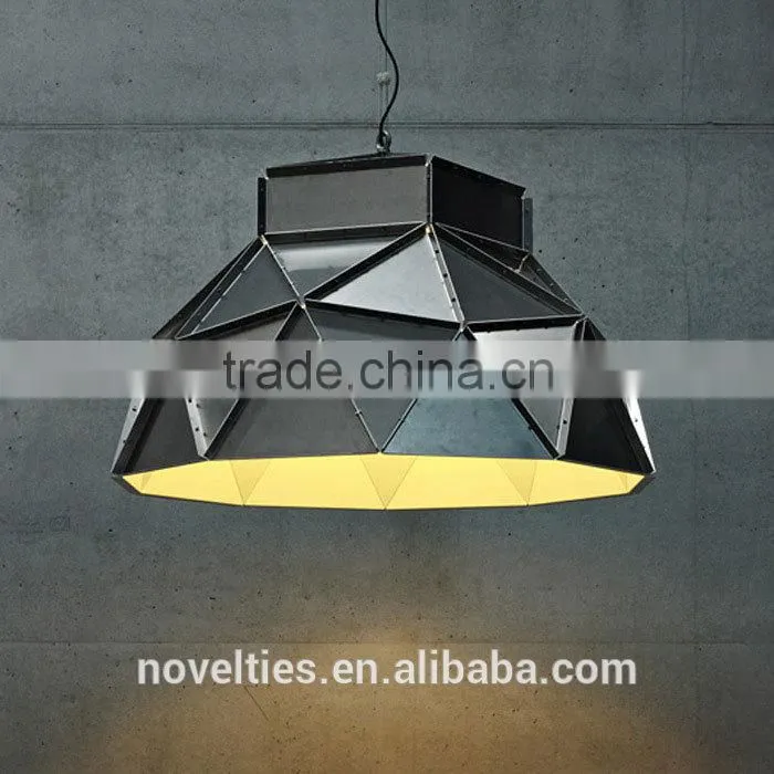 Dutch Designer Hanging Lamp Heavy Industrial Look-and-Feel Metal Triangles Pendant Lights